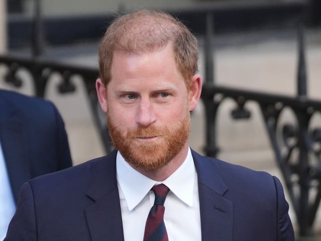 The Duke of Sussex leaves the Royal Courts of Justice in April 