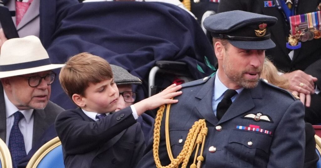 Prince Louis pulls cheeky face and vies for dad William’s attention at VE Day celebrations Ipso logo