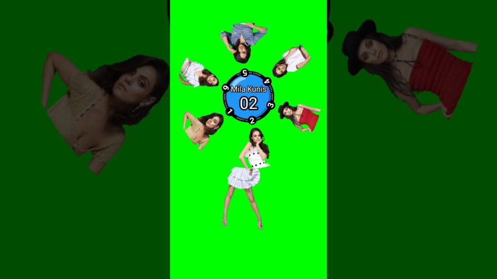 guess part 1 to 6 Mila Kunis challenge #002 green screen wrong heads #shorts