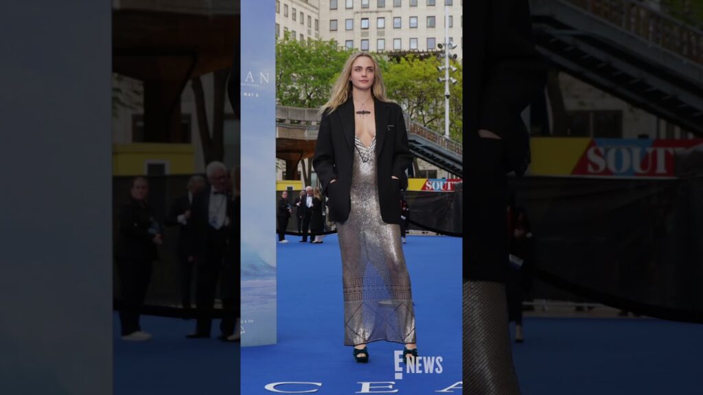 Cara Delevingne is in the building. She attends the Ocean With David Attenborough premiere in London