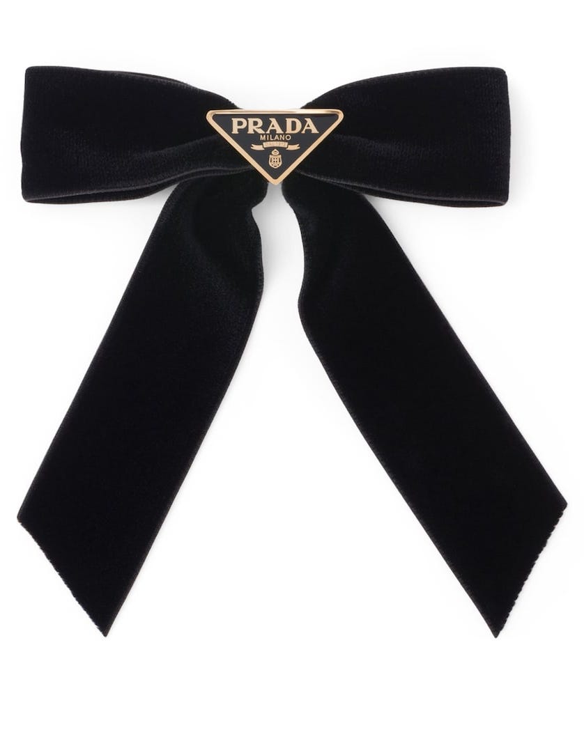 Velvet Bow Hair Clip
