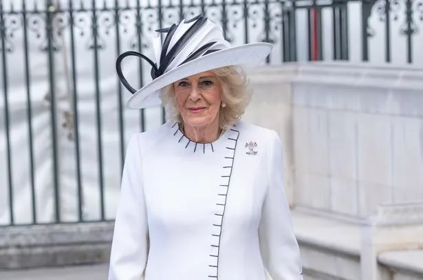 Queen Camilla at Westminster Abbey earlier this week 