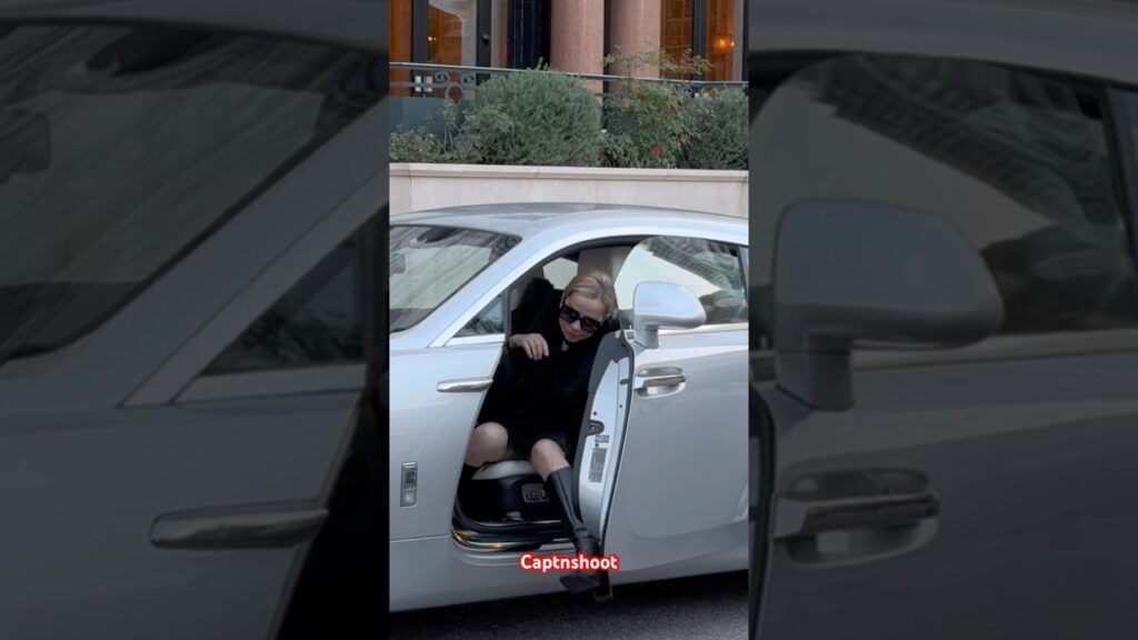 LADY GAGA ARRIVING DISCRETELY IN ROLLS ROYCE WRAITH #monaco #supercars #shorts #viral #trending #fyp