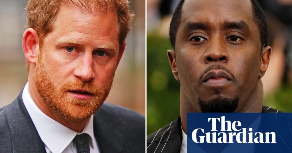 Prince Harry accused the Sun of printing story linking him to P Diddy out of revenge | Prince Harry Prince Harry accused the Sun of printing story linking him to P Diddy out of revenge | Prince Harry