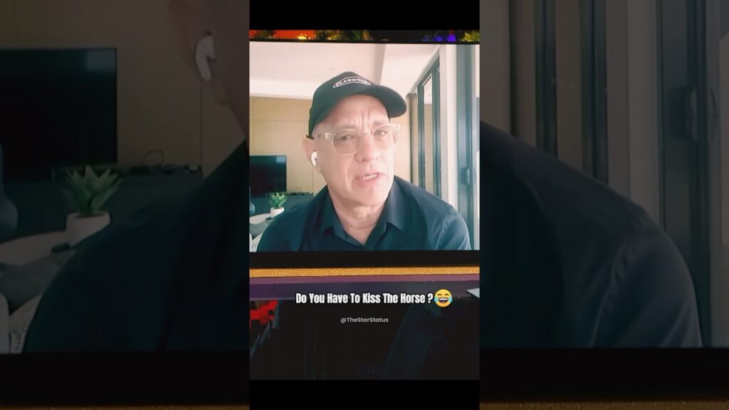 Tom Hanks: “Do You Have to Kiss a Horse?” 😅#shorts #youtubeshorts