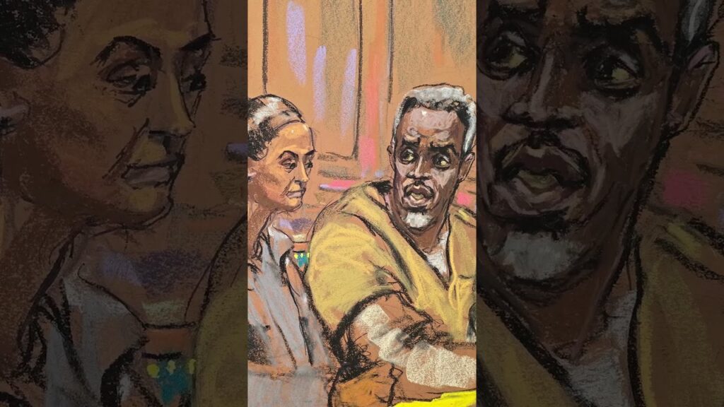 See all the court sketches from the Diddy trial #shorts