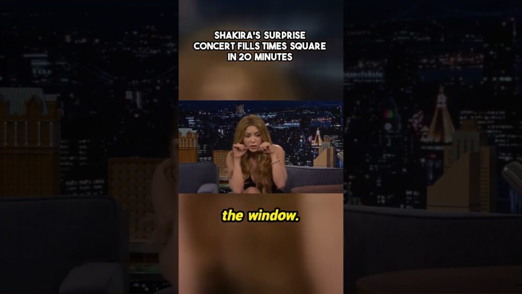 Shakira's Surprise Concert Fills Times Square in 20 Minutes #shakira #interview #jimmyfallon #funny