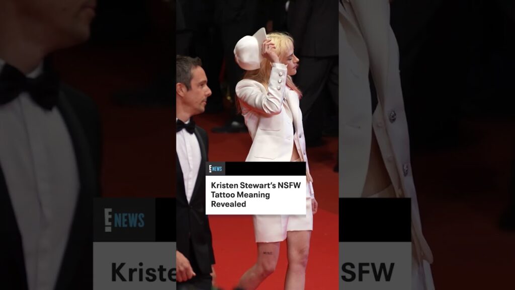 Kristen Stewart unveiled a new thigh tattoo at the 2025 #Cannes Film Festival.