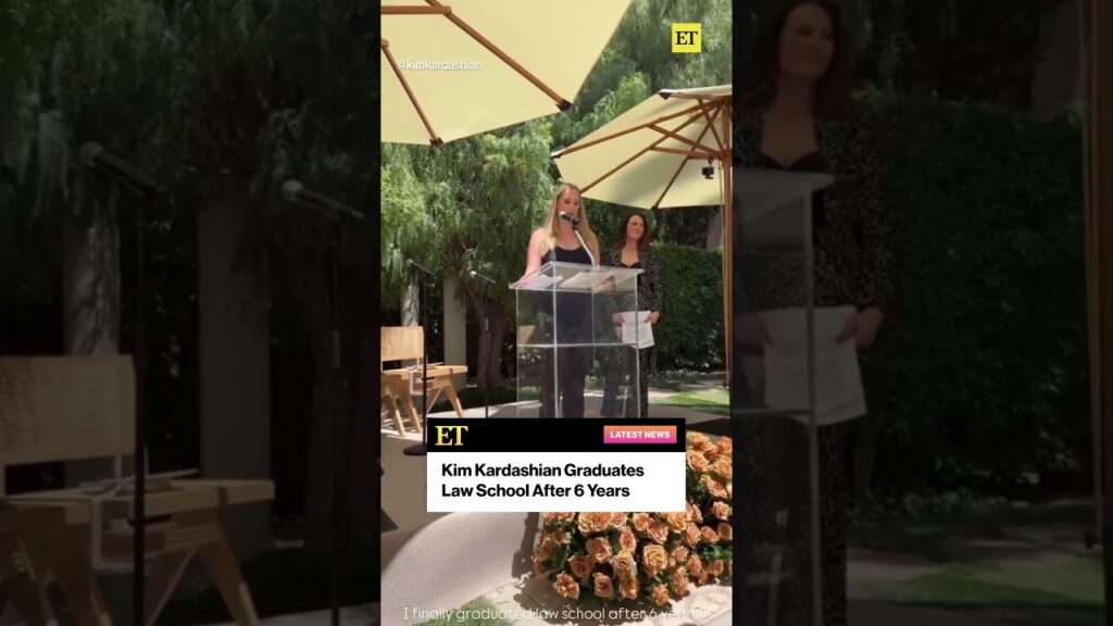 Kim Kardashian Graduates Law School After Six Years #kimkardashian #thekardashians #shorts
