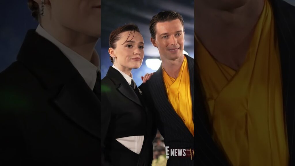#WhiteLotus co-stars Aimee Lou Wood and Patrick Schwarzenegger reunite at the #MetGala. 🤩