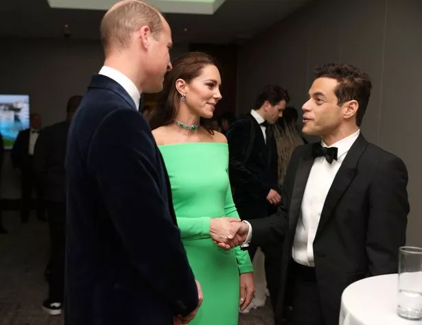 Kate, William, Rami Malek