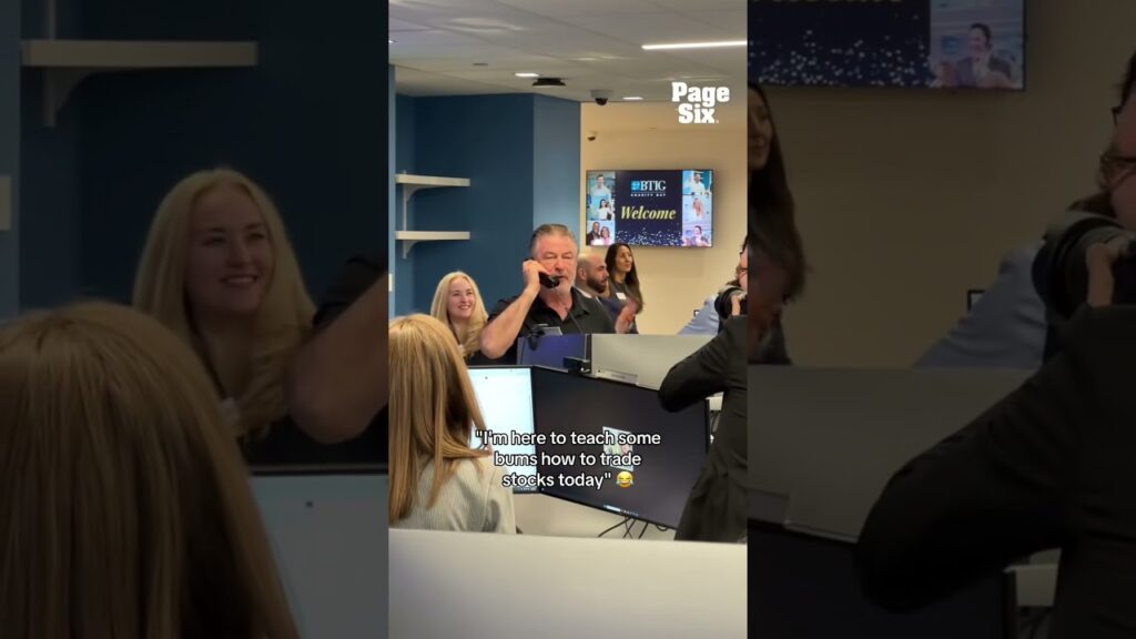 Alec Baldwin cracked some jokes ahead of his trade at 2025 BTIG Charity Day ☠️ #shorts