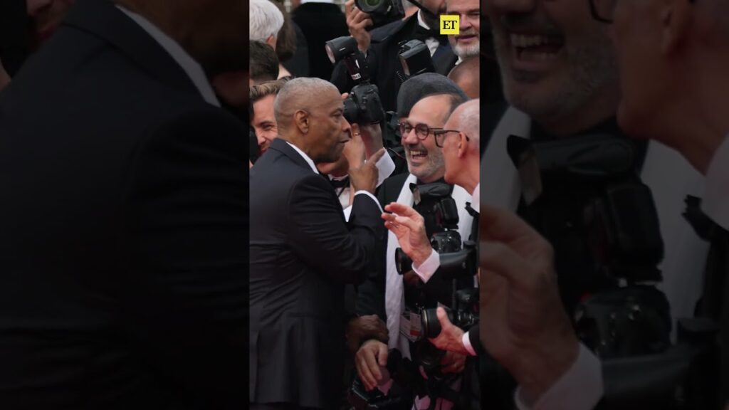 Denzel Washington Has a Heated Exchange with a Cannes Photographer #denzelwashington #cannes