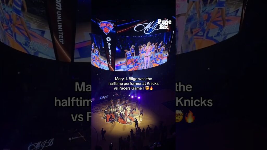 THE Mary J. Blige? The Knicks popped off with this Game 1 halftime performance 🔥😮💨 #shorts THE Mary J. Blige? The Knicks popped off with this Game 1 halftime performance 🔥😮💨 #shorts