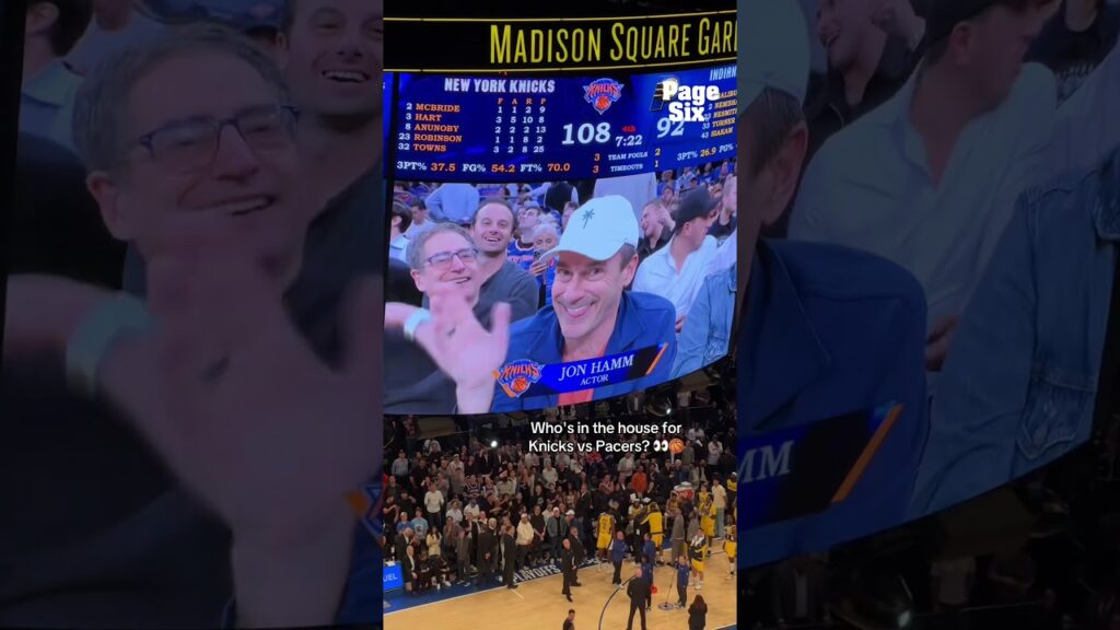 Who's in the house? It's a star-studded night at MSG for Knicks vs Pacers Game 1 😎🏀 #shorts