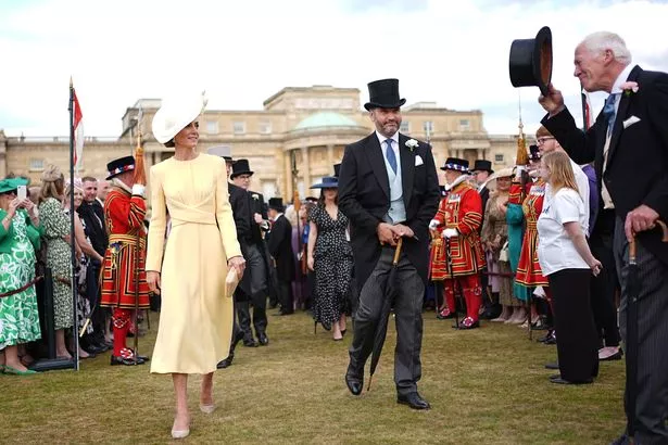 The Princess of Wales earlier this week at a Buckingham Palace garden party 