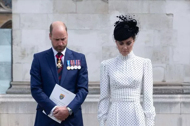 Kate as she left Westminster Abbey today following a service to mark the 80th anniversary of VE Day