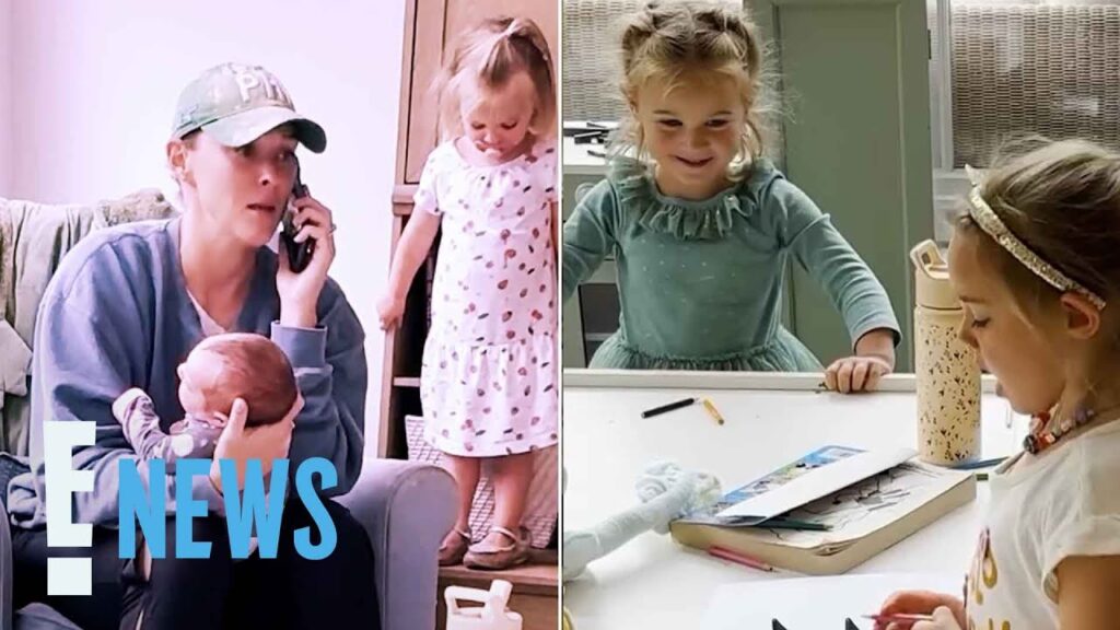 Kylie Kelce Recruits All 4 Daughters To Share Podcast Update | E! News