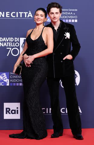 Daniele Venturelli/WireImage Kylie Jenner and Timothee Chalamet