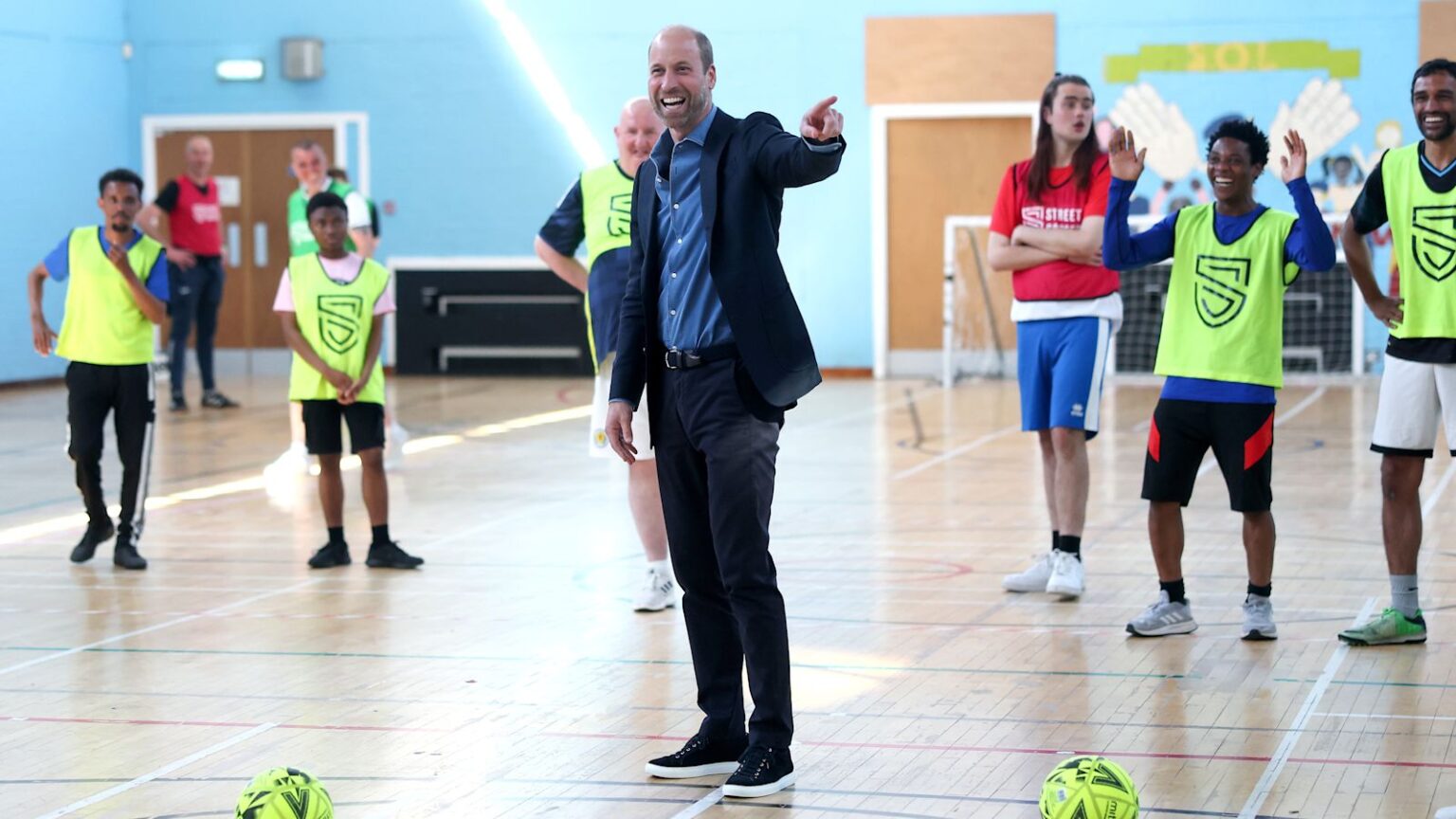 Prince William kicks off new partnership with Scotland football charity