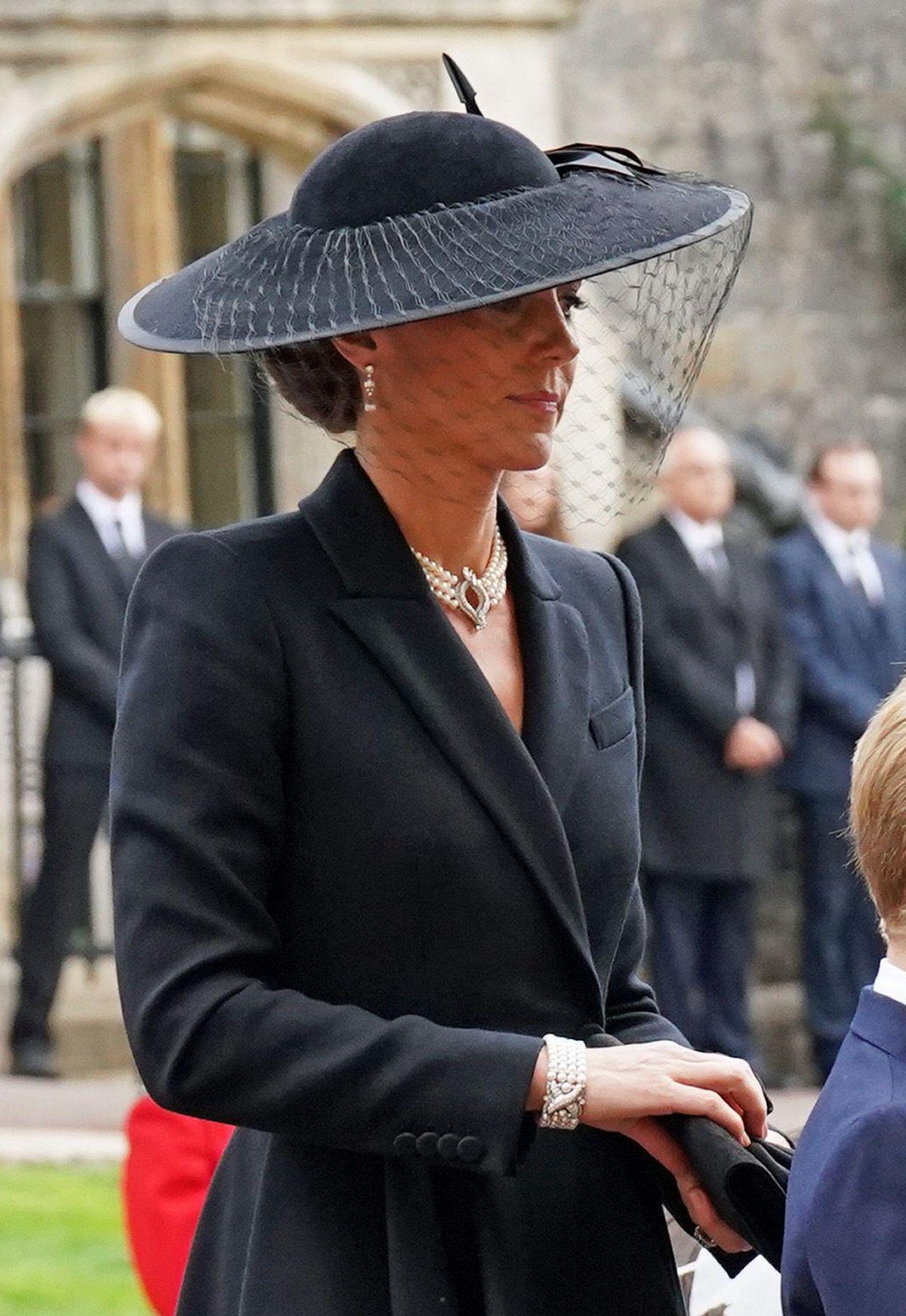 The Princess of Wales attends the committal service for Queen Elizabeth II at St. George's Chapel, Windsor on September 19, 2022 (Kirsty O'Connor/PA Images/Alamy)