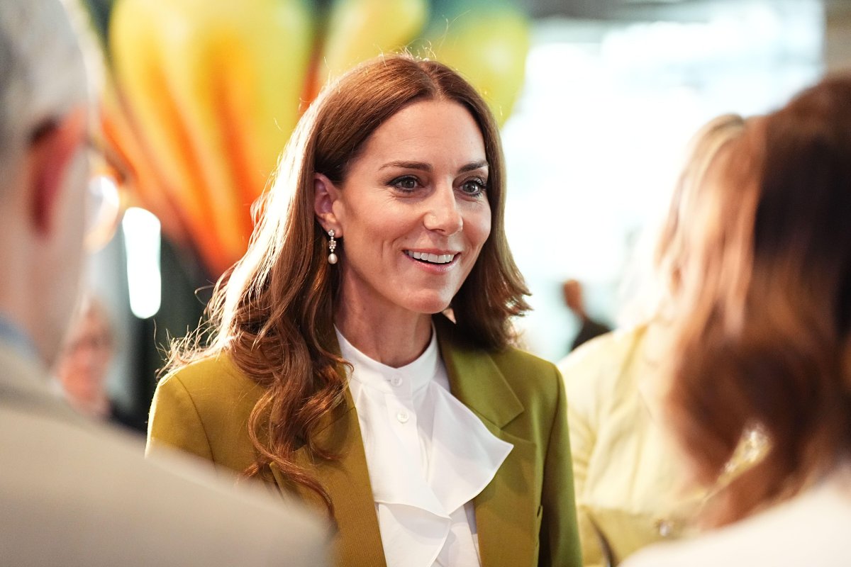 The Princess of Wales presents the Queen Elizabeth II Award for British Design at the British Fashion Council in London on May 13, 2025 (Aaron Chown/PA Images/Alamy)