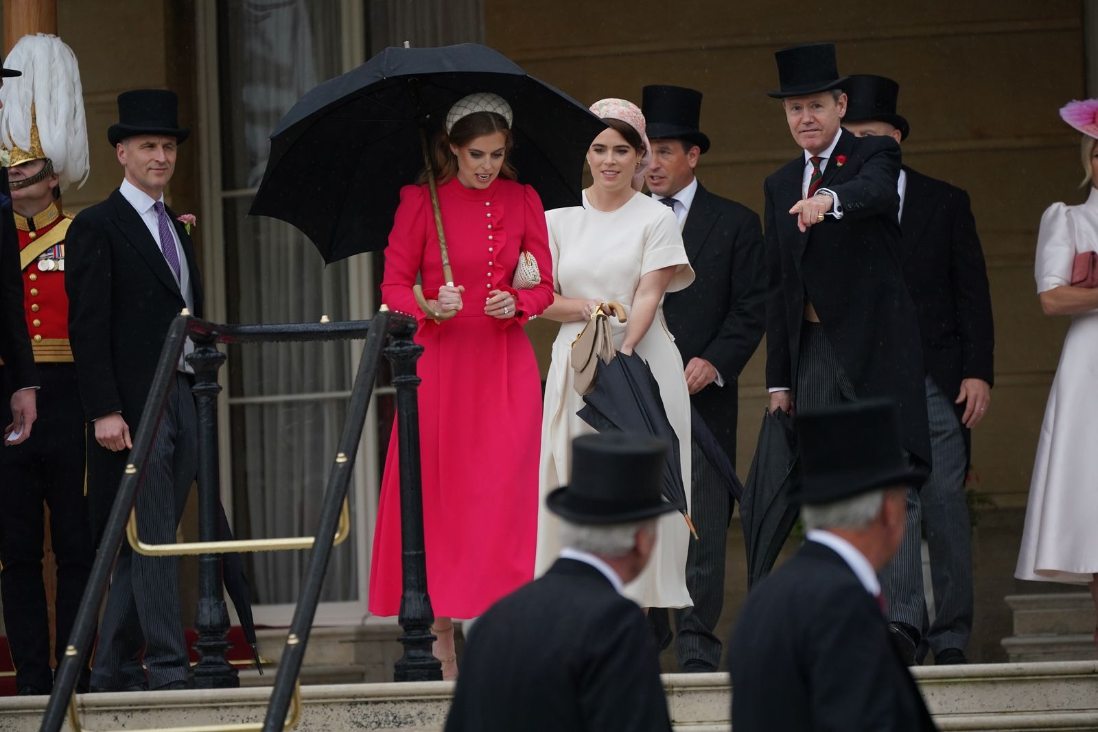 Image may contain Person Clothing Hat Adult Accessories Formal Wear Tie Wedding Footwear Shoe and People