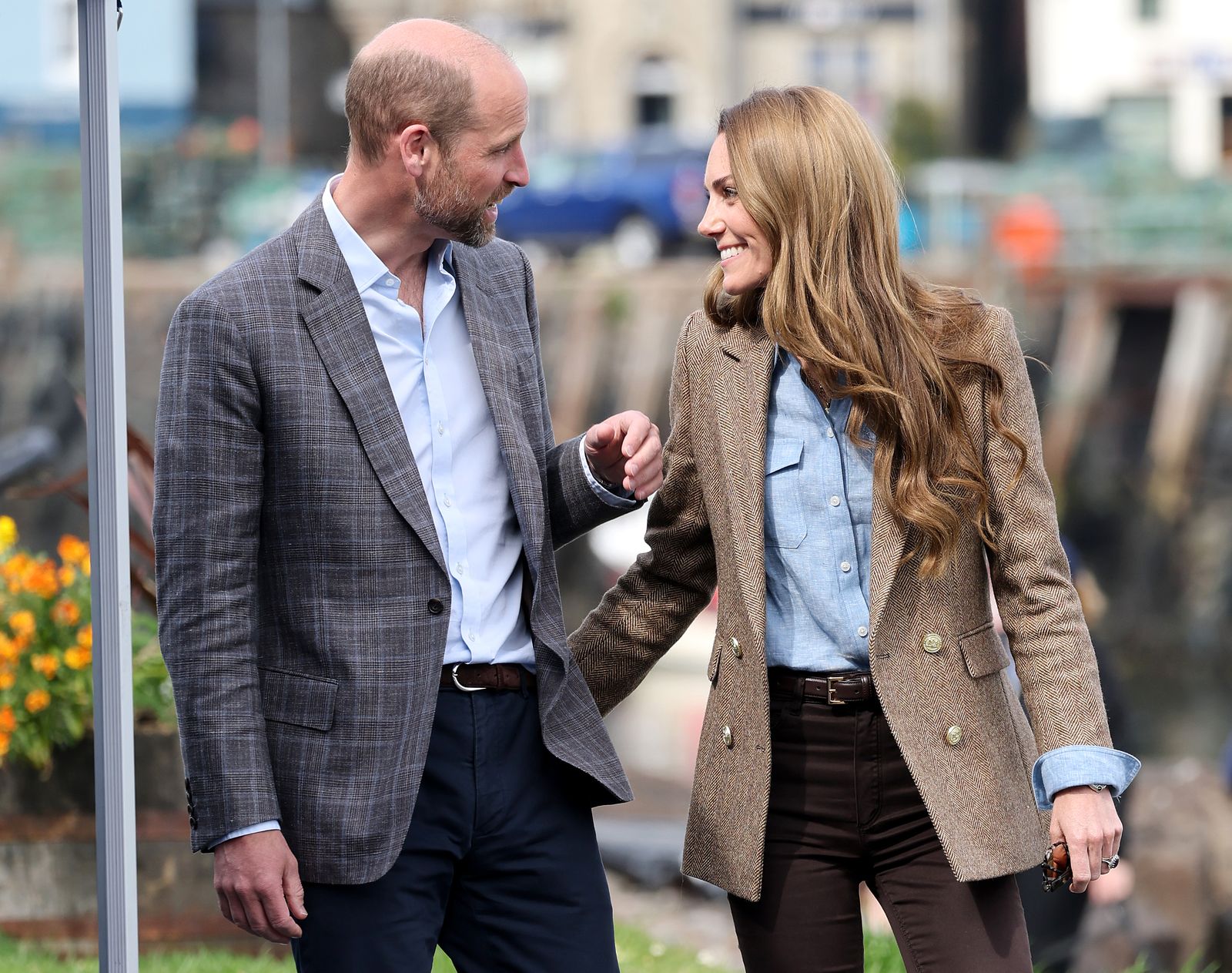 Image may contain Prince William Duke of Cambridge Blazer Clothing Coat Jacket Accessories Belt Adult and Person