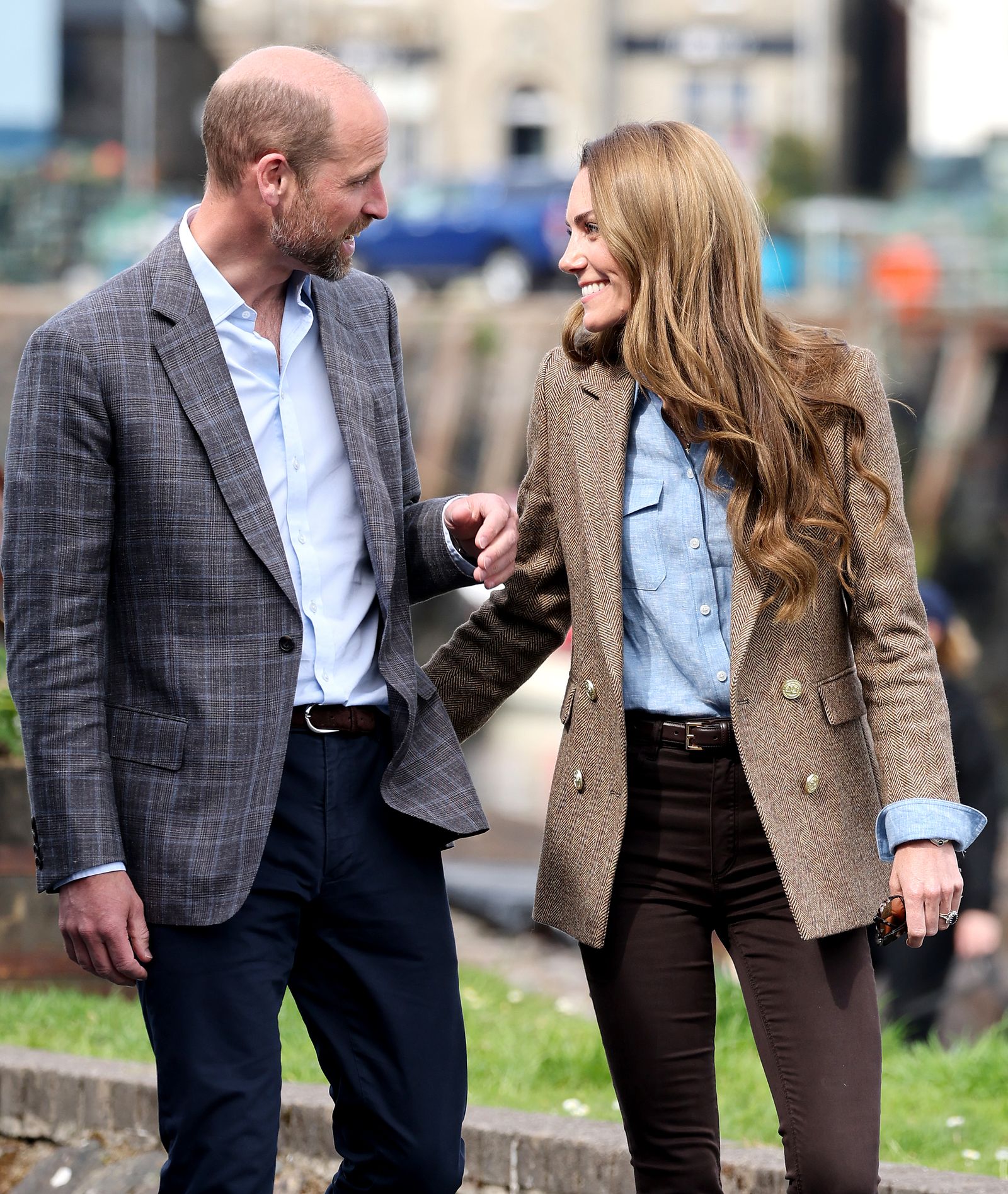 Image may contain Prince William Duke of Cambridge Blazer Clothing Coat Jacket Accessories Belt Adult and Person