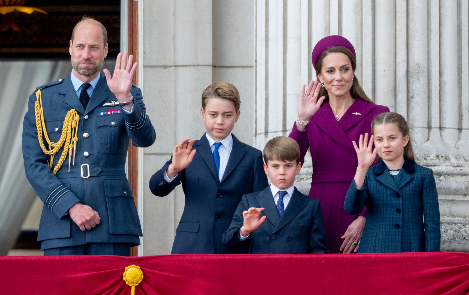 Image may contain Prince William Duke of Cambridge Prince George of Cambridge Adult Person Accessories and Formal Wear