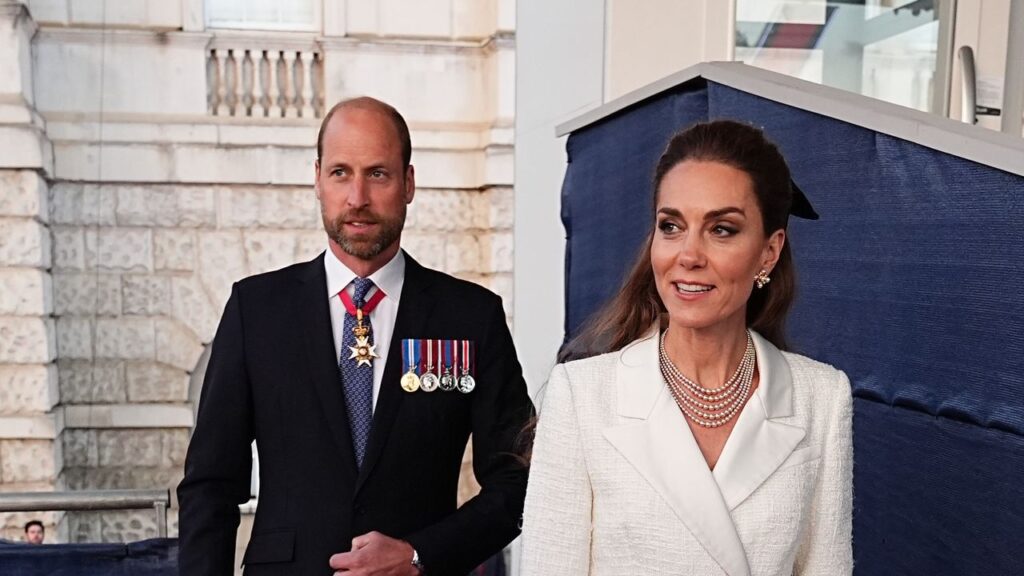 Kate Middleton showcases her thrifty credentials as she rewears a Self-Portrait gown at the VE Day concert Kate Middleton showcases her thrifty credentials as she rewears a Self-Portrait gown at the VE Day concert