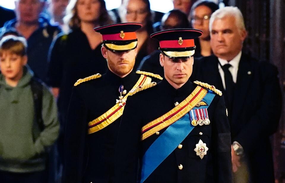 Prince Harry was permitted to wear his military uniform, but not the ER Cypher, to Queen Elizabeth II's funeral