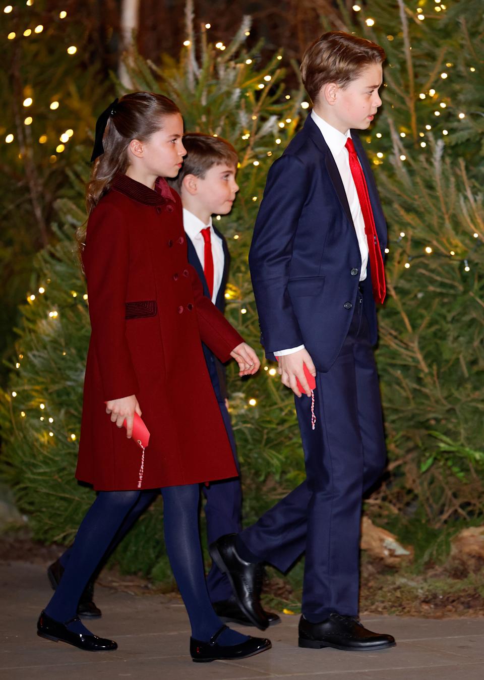 Prince George, Princess Charlotte and Prince Louis at Together At Christmas 2024 