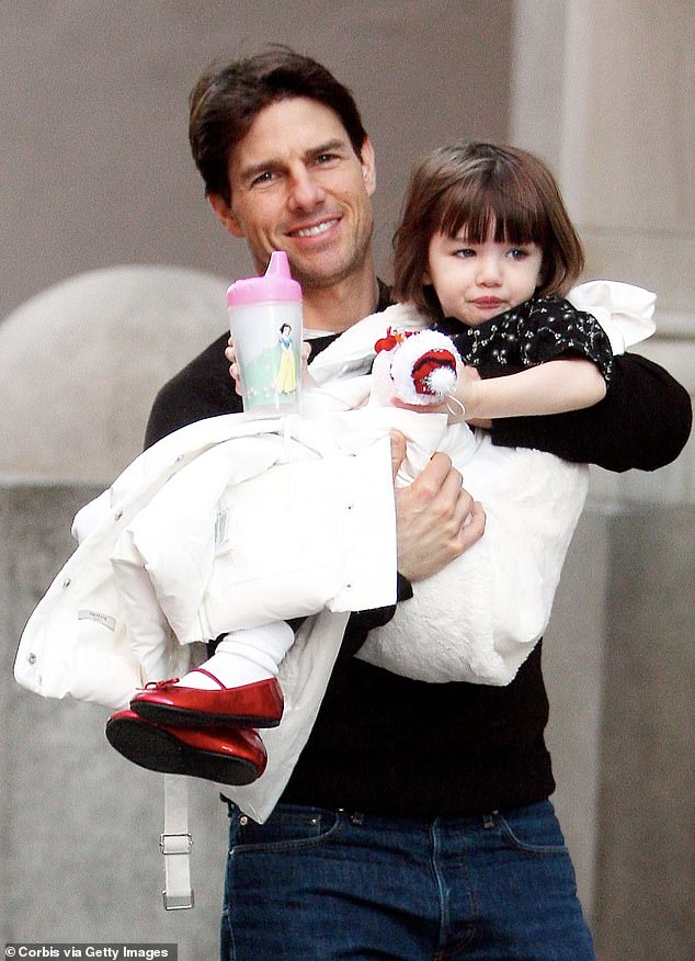 Katie divorced Tom in 2012 after six years of marriage. The actress got primary custody of their daughter. Cruise is seen with Suri in 2008
