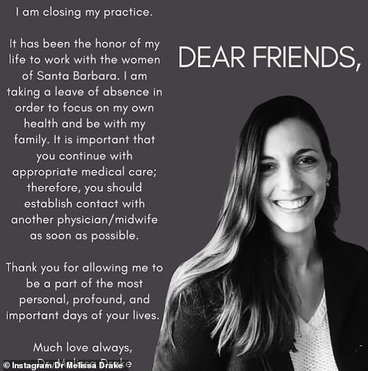 Announcing the closure on Instagram in 2022, Dr. Drake told patients that she needs to 'focus on my own health and be with my family'