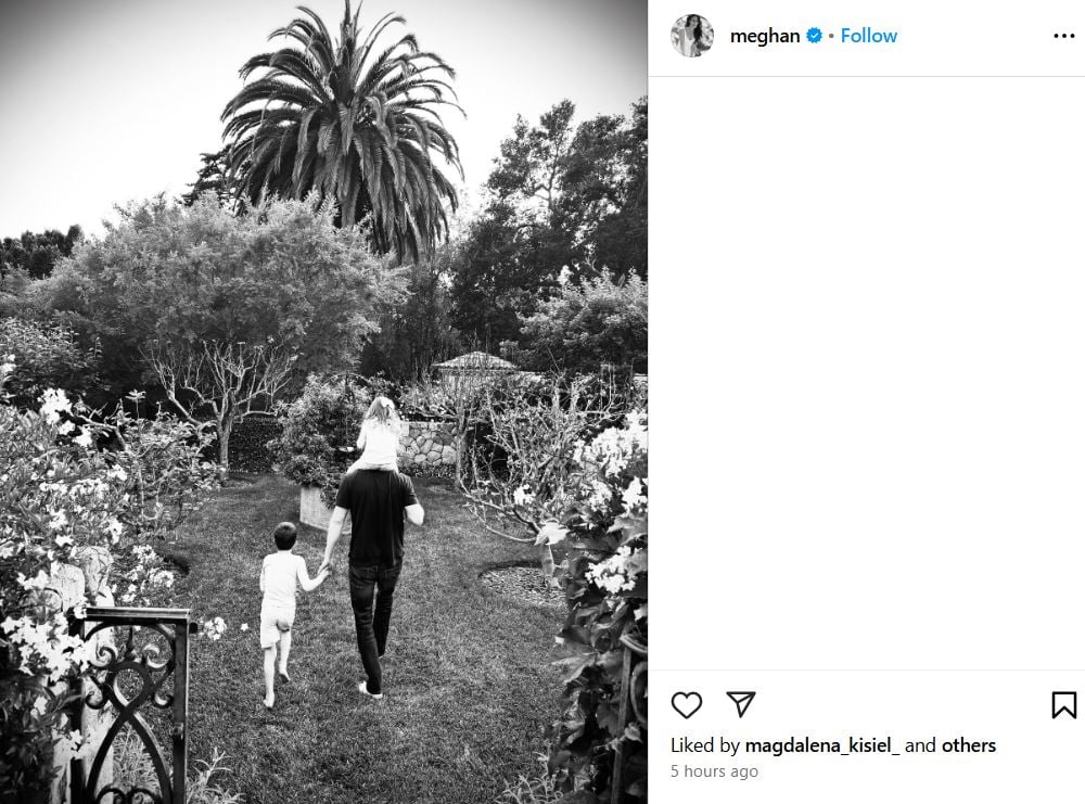 Meghan Markle offers rare glimpse into family weekend