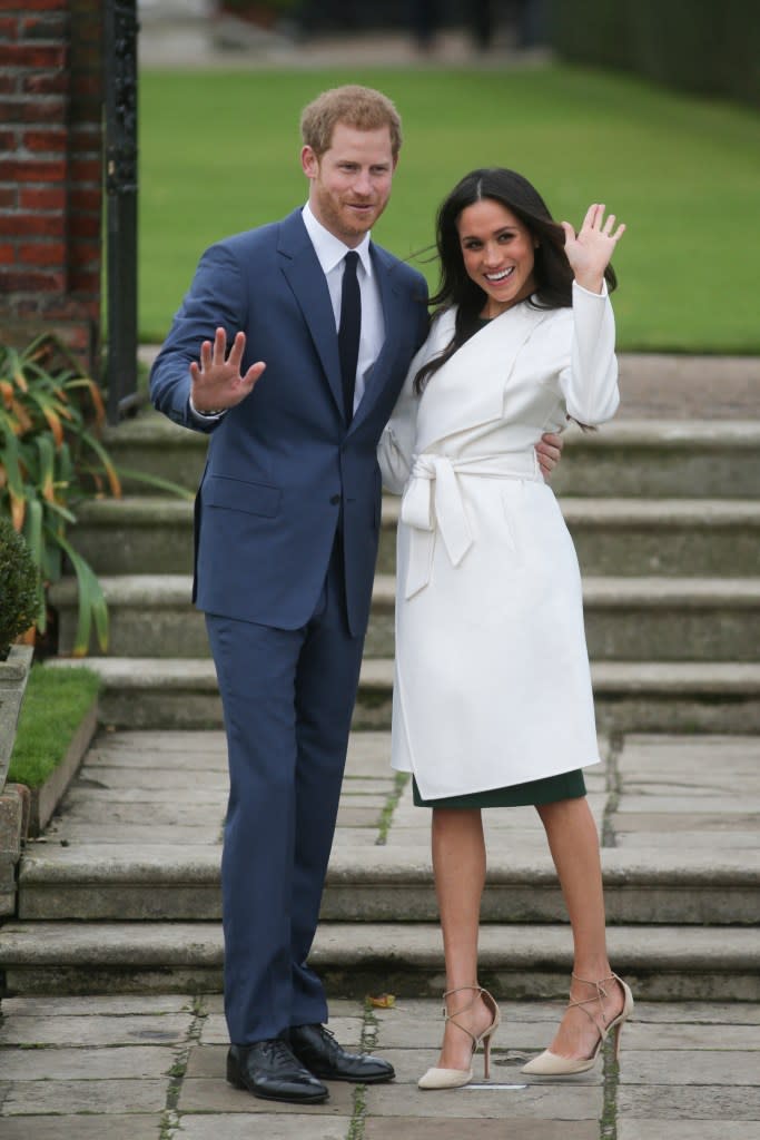Prince Harry, Meghan Markle announce their engagement in November 2017. AFP via Getty Images
