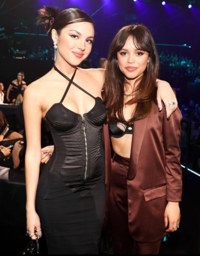 Olivia Rodrigo and Jenna Ortega.  MTV movies and tv awards. June 5, 2022