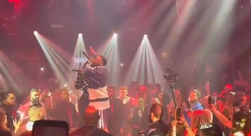 They were also “belting out lyrics and jumping along to the beat.” Page Six
