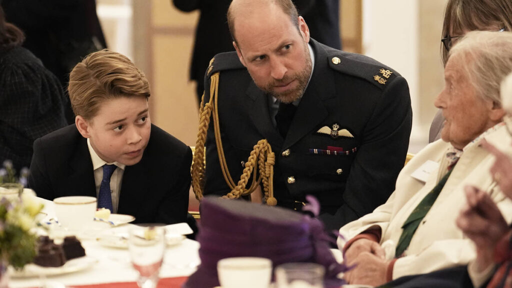 Prince William tells of Prince George’s 'keen interest' in war veterans at Buckingham...