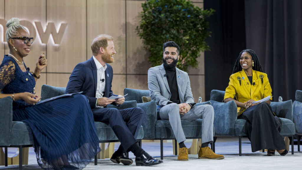 Harry heralds fearlessness of young people in an ‘apathetic world’ in first appearance… Harry heralds fearlessness of young people in an ‘apathetic world’ in first appearance...