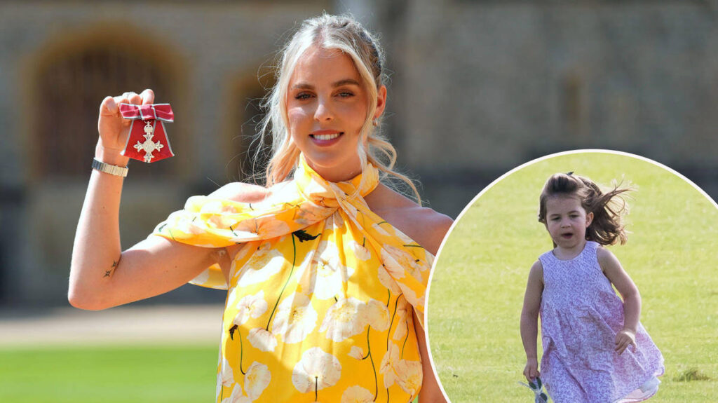 Prince William tells Keely Hodgkinson that Princess Charlotte is keen runner Prince William tells Keely Hodgkinson that Princess Charlotte is keen runner