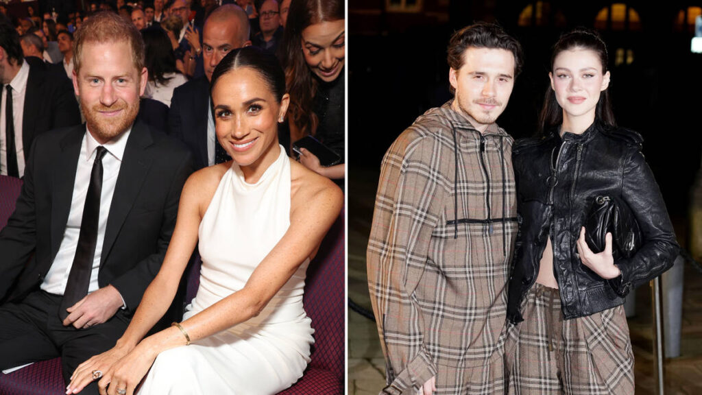 Harry and Meghan hold 'Beckxit' talks with Brooklyn Beckham and wife Nicola Peltz as...