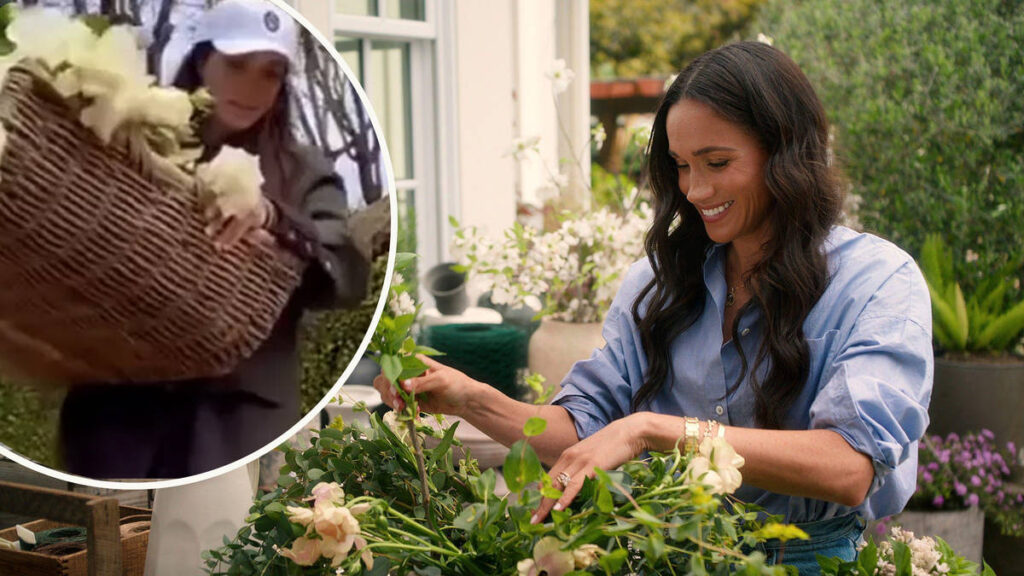 ‘Running a business is a lot like gardening,’ says Meghan a day after the King and Queen… 'Running a business is a lot like gardening,' says Meghan a day after the King and Queen...