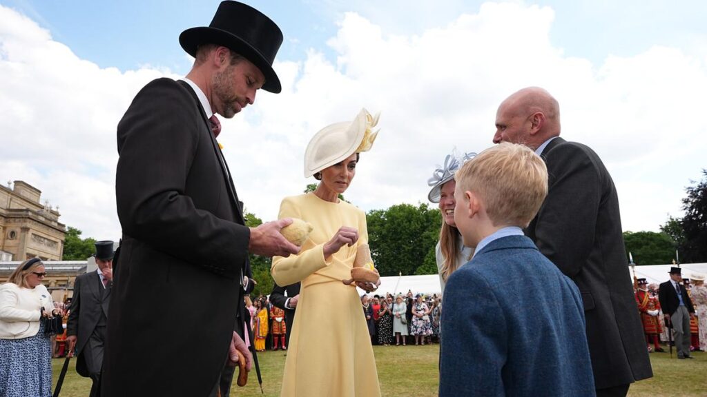 Prince William and Princess Catherine console Liz Hatton’s parents at Buckingham Palace Royal Garden Party