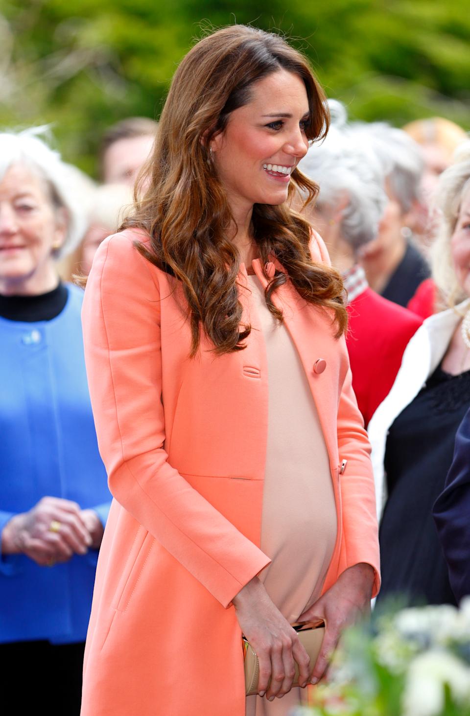 A pregnant Kate Middleton in 2013