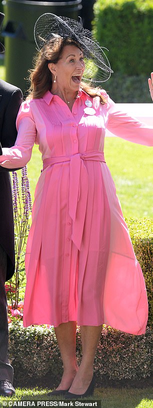 Carole Middleton in cheery mood at  Royal Ascot in 2022
