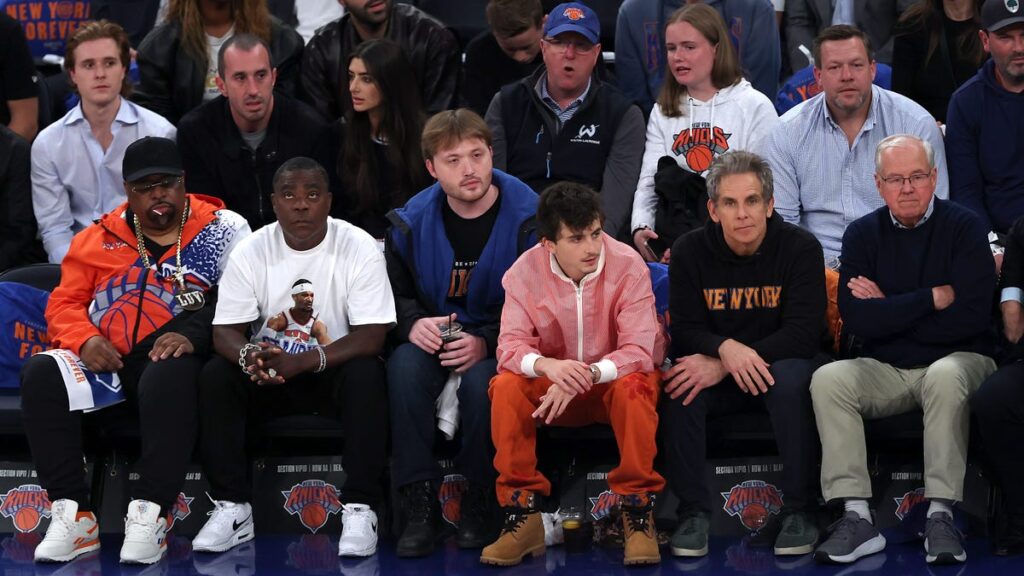 Jon Hamm, Timothée Chalamet, more at Game 1