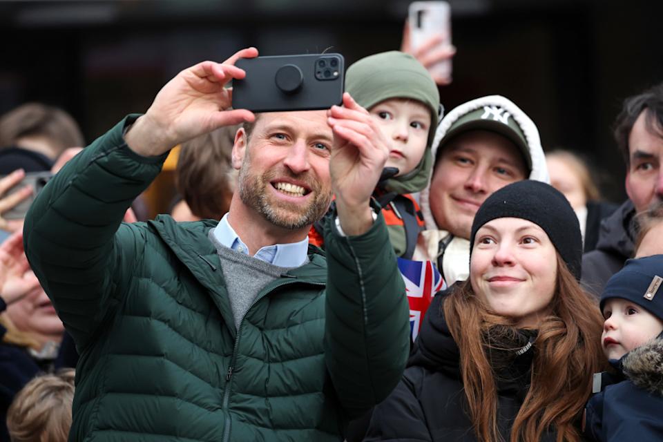 Prince William takes a selfie with adoring fans in Estonia.Photo by Chris Jackson/Getty Images