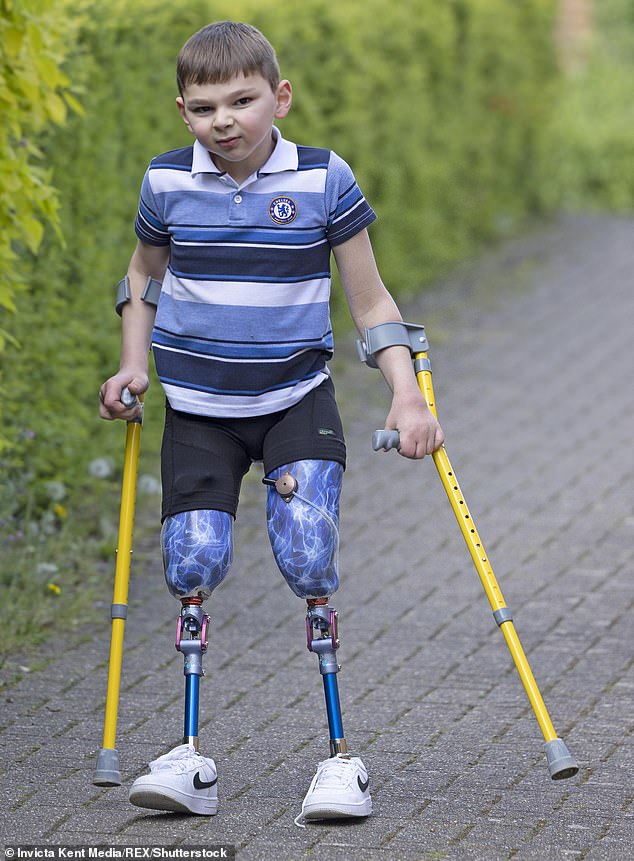 Tony Hudgell had completed a 10km walk and raised £1.3million by the age of five